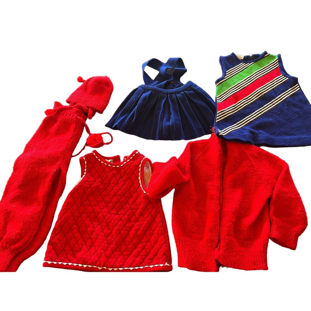 VTG Girl's 1970’s Girls Toddler Clothes. Handmade, Sears, Mannekins 2T Vintage